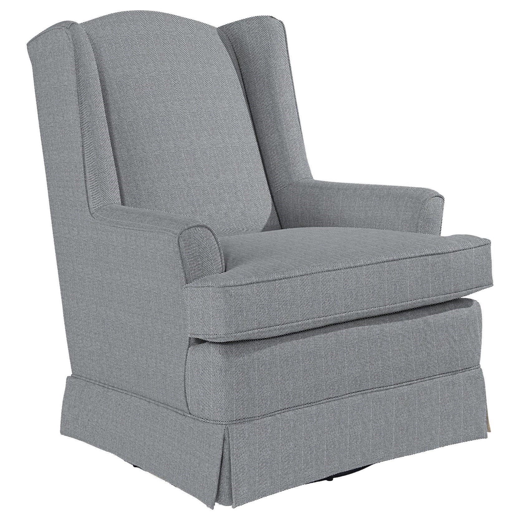 Best Home Furnishings Natasha 7147 Natasha Swivel Glider with Wing